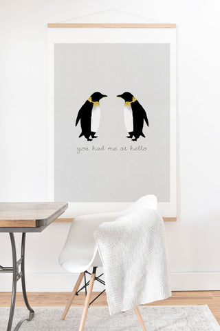 Orara Studio Penguin Quote Art Print And Hanger