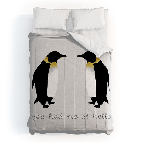 Orara Studio Penguin Quote Comforter