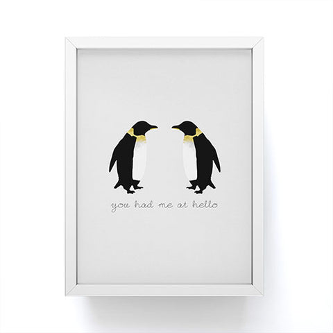 Orara Studio Penguin Quote Framed Mini Art Print