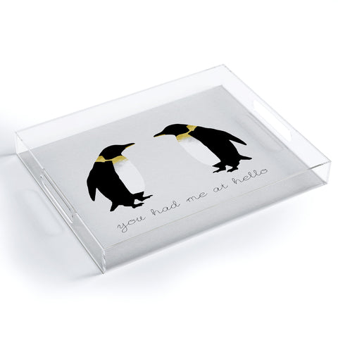 Orara Studio Penguin Quote Acrylic Tray