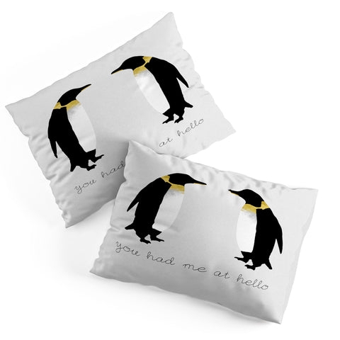Orara Studio Penguin Quote Pillow Shams