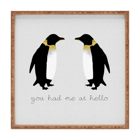 Orara Studio Penguin Quote Square Tray