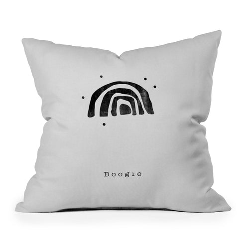 Orara Studio Quote Set Boogie Outdoor Throw Pillow