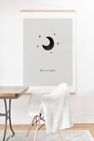 Orara Studio Quote Set Moonlight Art Print And Hanger