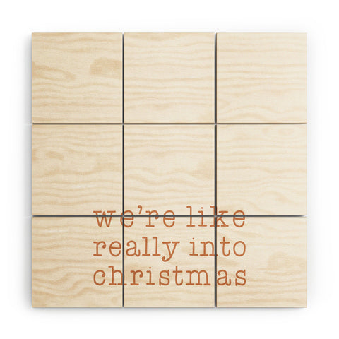 Orara Studio Really Into Christmas Wood Wall Mural