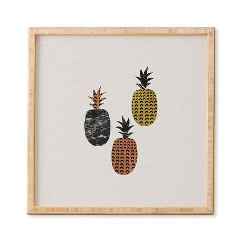 Orara Studio Scandi Pineapples Framed Wall Art