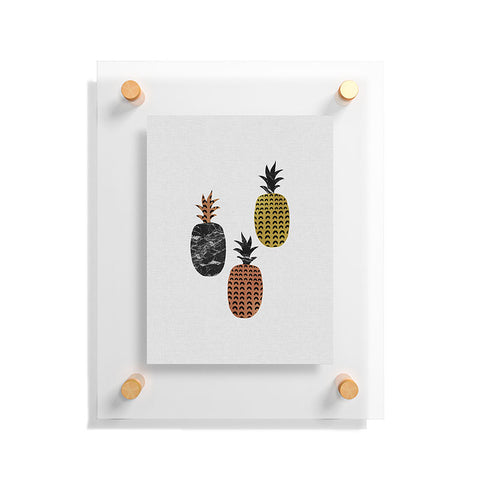 Orara Studio Scandi Pineapples Floating Acrylic Print