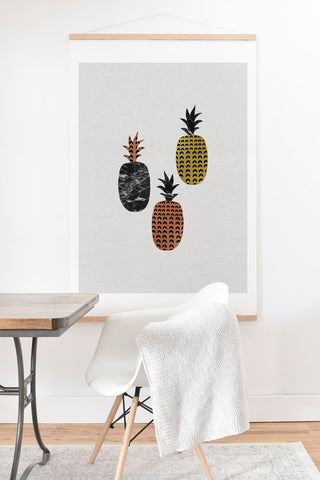 Orara Studio Scandi Pineapples Art Print And Hanger