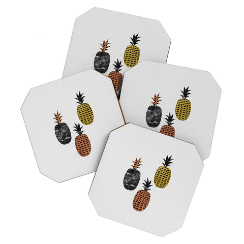 Orara Studio Scandi Pineapples Coaster Set