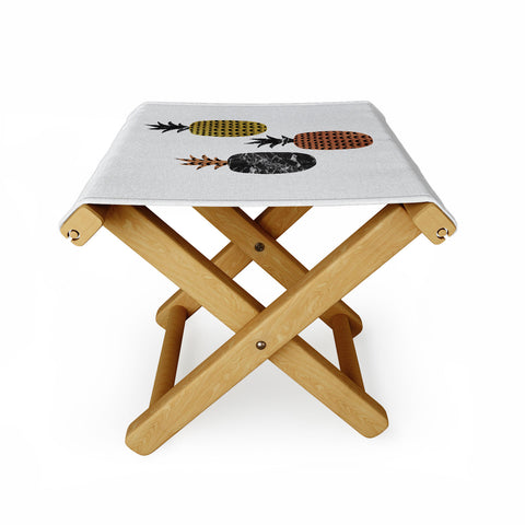 Orara Studio Scandi Pineapples Folding Stool