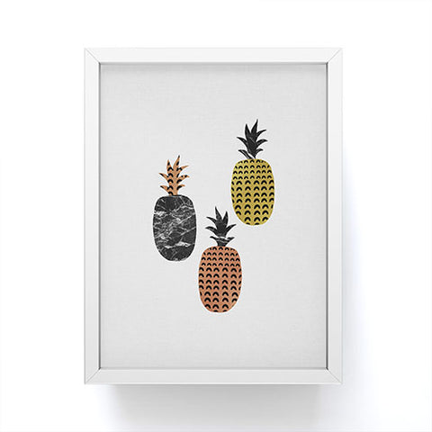 Orara Studio Scandi Pineapples Framed Mini Art Print