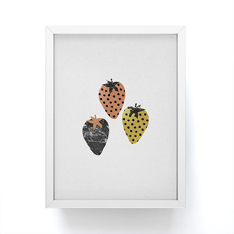 Orara Studio Scandi Strawberries Framed Mini Art Print