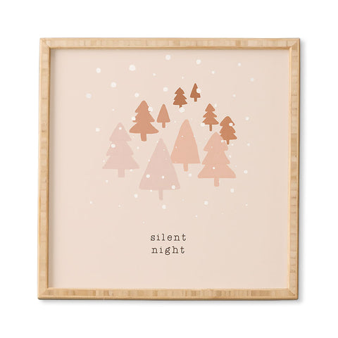 Orara Studio Silent Night Typography Framed Wall Art
