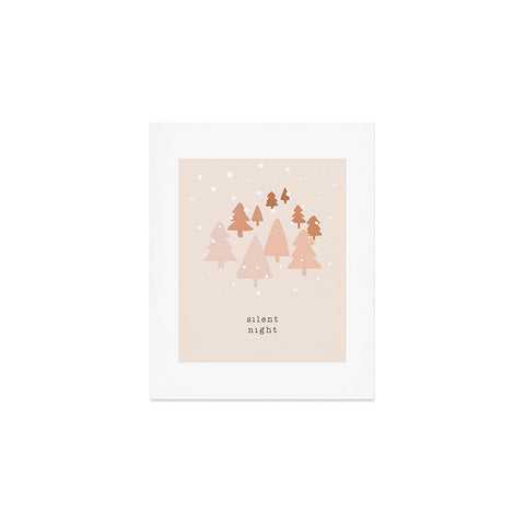 Orara Studio Silent Night Typography Art Print