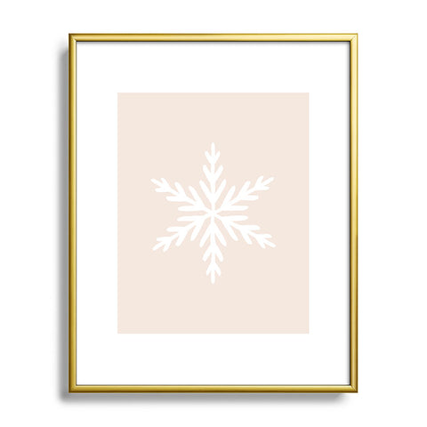 Orara Studio Snowflake Painting Metal Framed Art Print