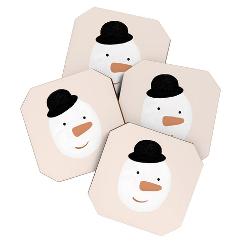 Orara Studio Snowman Painting Coaster Set