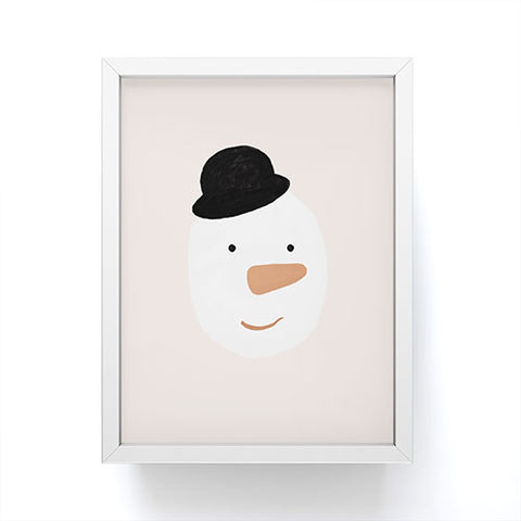 Orara Studio Snowman Painting Framed Mini Art Print