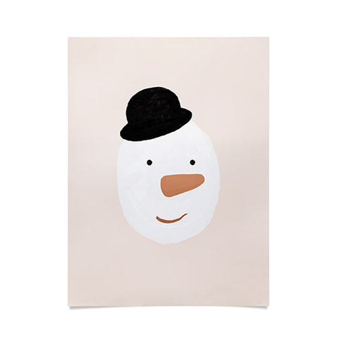 Orara Studio Snowman Painting Poster