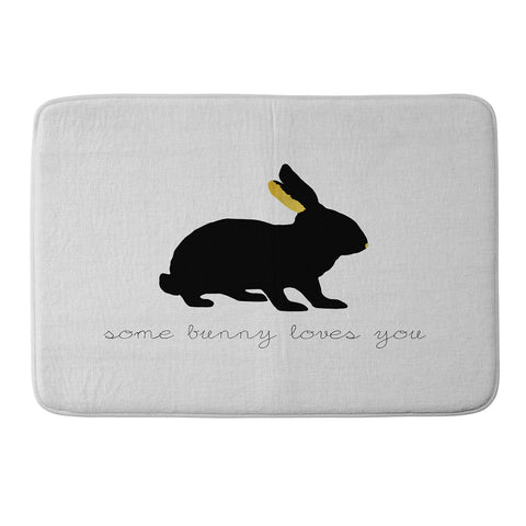 Orara Studio Some Bunny Loves You Memory Foam Bath Mat