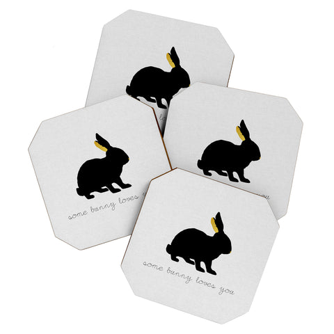 Orara Studio Some Bunny Loves You Coaster Set