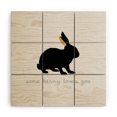 Orara Studio Some Bunny Loves You Wood Wall Mural