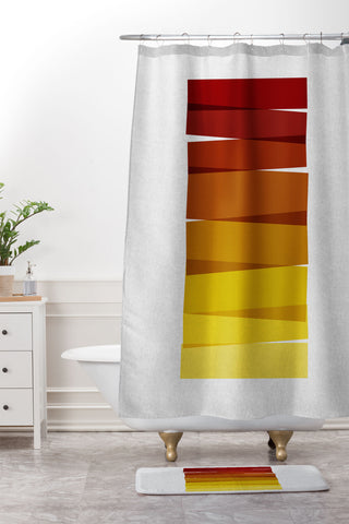 Orara Studio Stripes II Shower Curtain And Mat