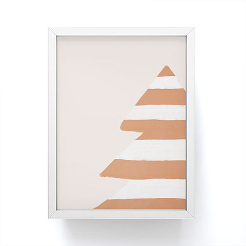Orara Studio Stripey Xmas Tree Framed Mini Art Print