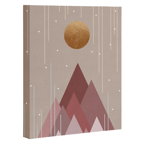 Orara Studio Sun And Mountains Art Canvas