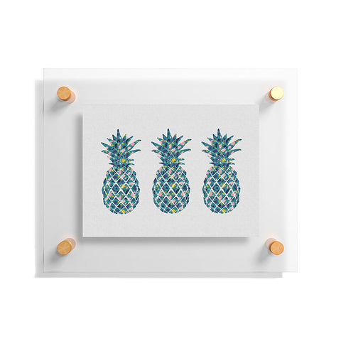 Orara Studio Teal Pineapple Floating Acrylic Print