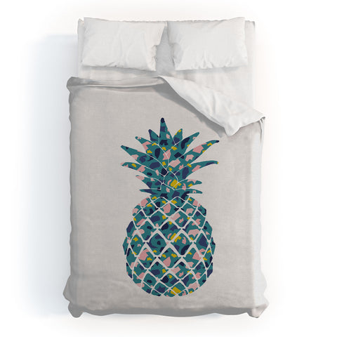 Orara Studio Teal Pineapple Duvet Cover