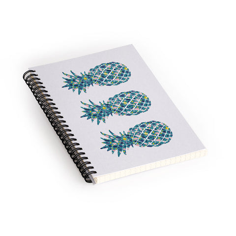 Orara Studio Teal Pineapple Spiral Notebook