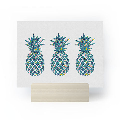 Orara Studio Teal Pineapple Mini Art Print