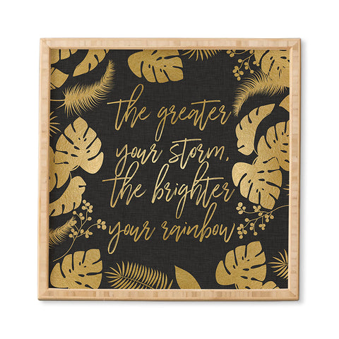 Orara Studio The Greater Your Storm Framed Wall Art