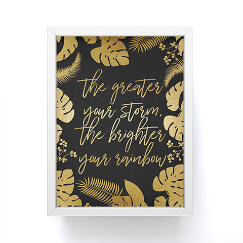 Orara Studio The Greater Your Storm Framed Mini Art Print