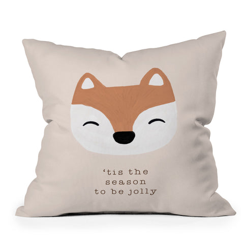 Orara Studio Tis The Season To Be Jolly Throw Pillow