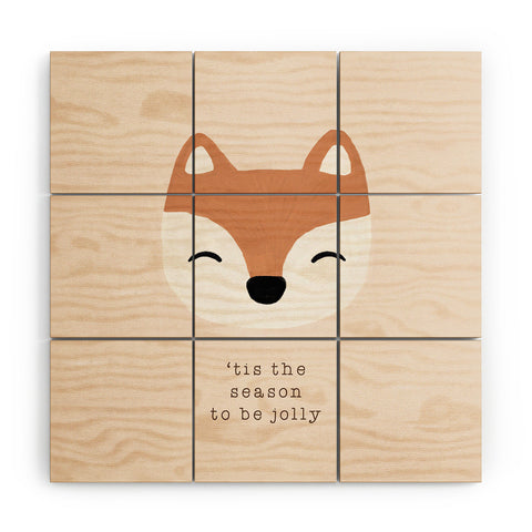Orara Studio Tis The Season To Be Jolly Wood Wall Mural