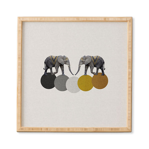 Orara Studio Tribal Elephants Framed Wall Art