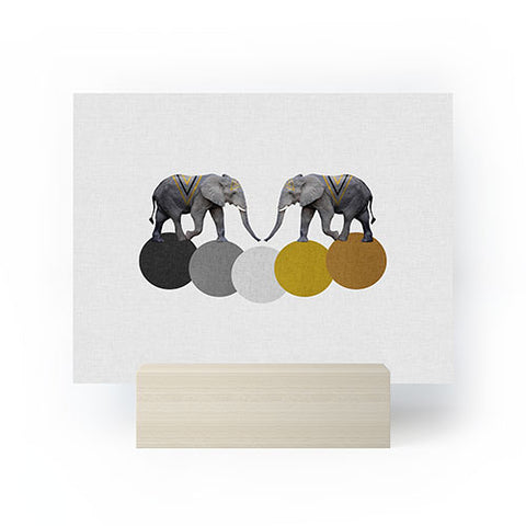 Orara Studio Tribal Elephants Mini Art Print