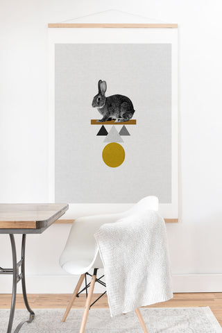 Orara Studio Tribal Rabbit Art Print And Hanger