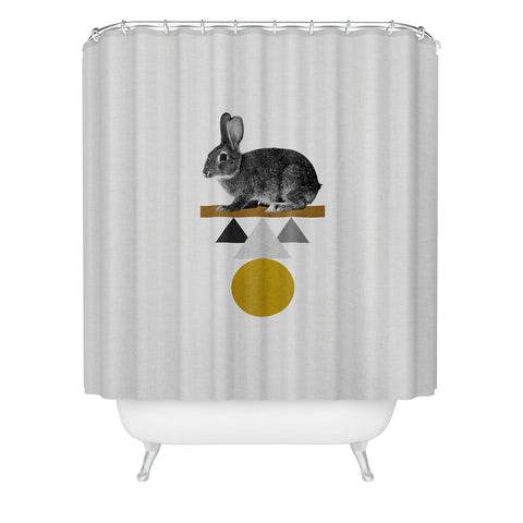 Orara Studio Tribal Rabbit Shower Curtain