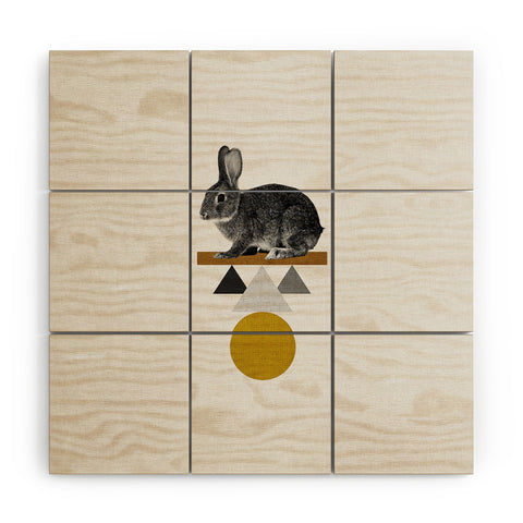 Orara Studio Tribal Rabbit Wood Wall Mural