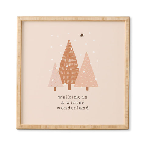 Orara Studio Walking In A Winter Wonderland Framed Wall Art