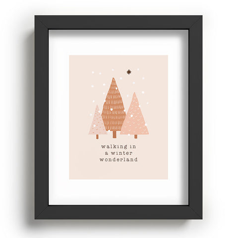 Orara Studio Walking In A Winter Wonderland Recessed Framing Rectangle