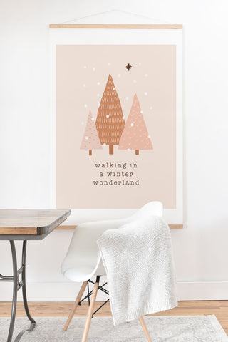 Orara Studio Walking In A Winter Wonderland Art Print And Hanger