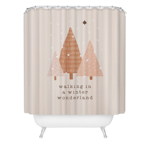 Orara Studio Walking In A Winter Wonderland Shower Curtain