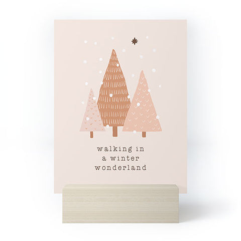 Orara Studio Walking In A Winter Wonderland Mini Art Print
