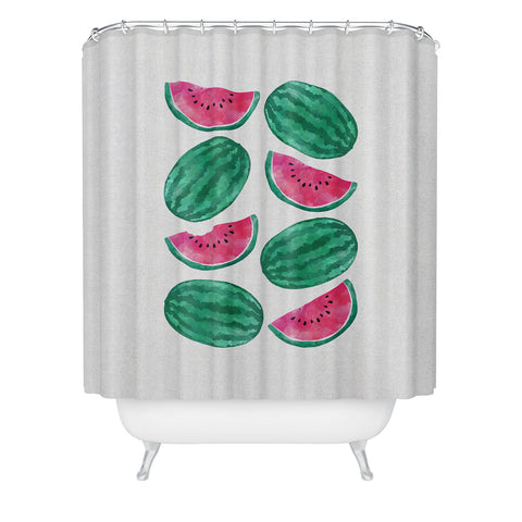 Orara Studio Watermelon Crowd Shower Curtain