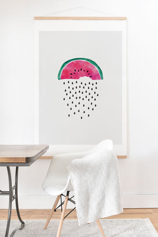 Orara Studio Watermelon Rain Art Print And Hanger