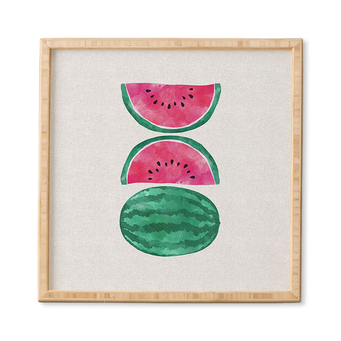 Orara Studio Watermelon Tropical Fruit Framed Wall Art