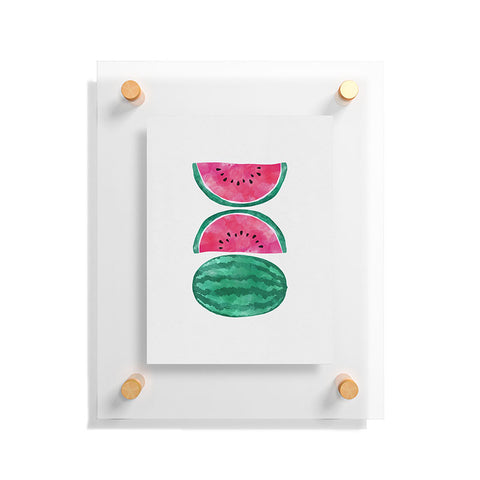 Orara Studio Watermelon Tropical Fruit Floating Acrylic Print